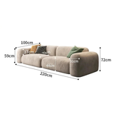 Lazy De Estar Longue Wide Sofa - GraffitiWallArt