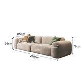 Lazy De Estar Longue Wide Sofa - GraffitiWallArt