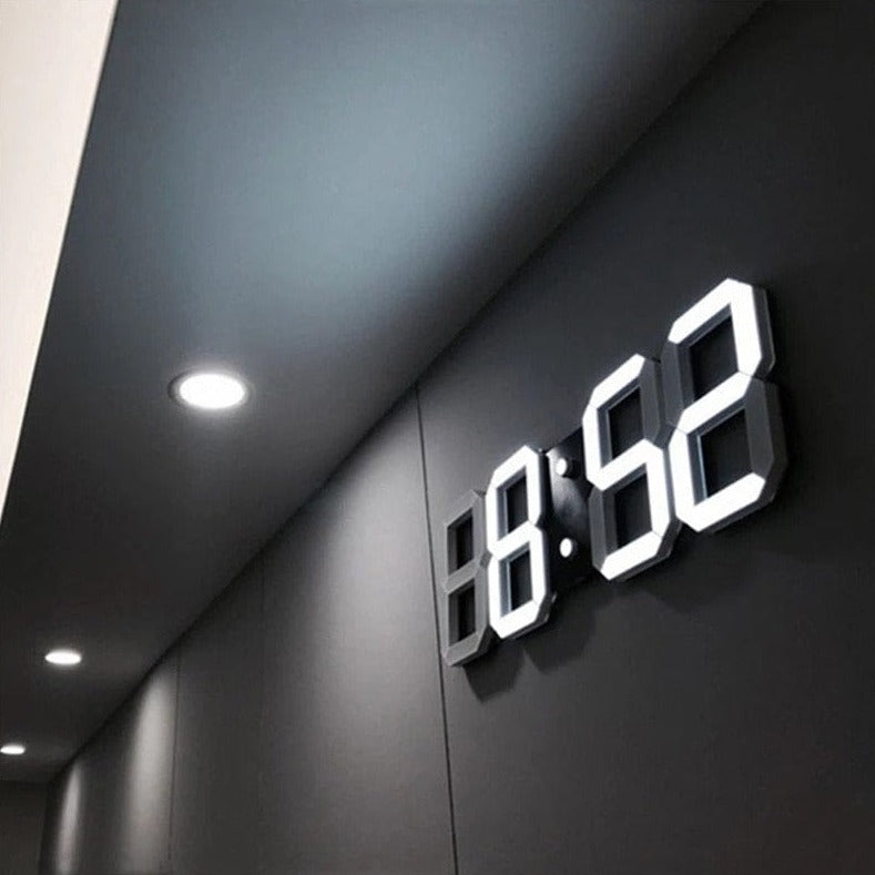 3D LED Digital Wall Clock: Innovative and Stylish Design