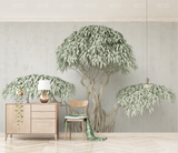 3D Wide Green Tree Wallpaper Murals an Immersive Experience