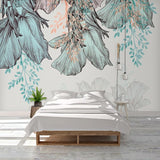 3D Leaves Design Theme: Tropical Wallpaper Murals