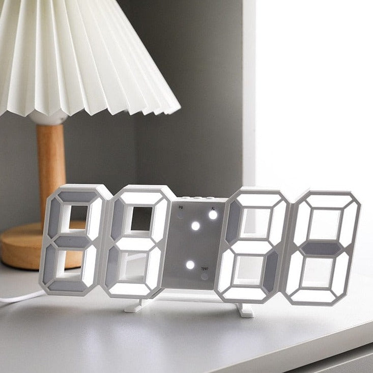 Reloj de Pared Digital LED 3D: Diseño Innovador y Elegante