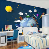 Train 3D : papier peint pour chambre d'enfant - Explorez la décoration murale parfaite