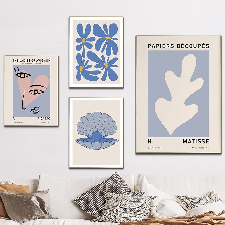 Abstrakte Matisse Keith Vintage Pop Leinwand-Wandkunst