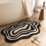Abstrakter Ooze-Teppich: Zeitgenössische Eleganz für stilvollen Komfort