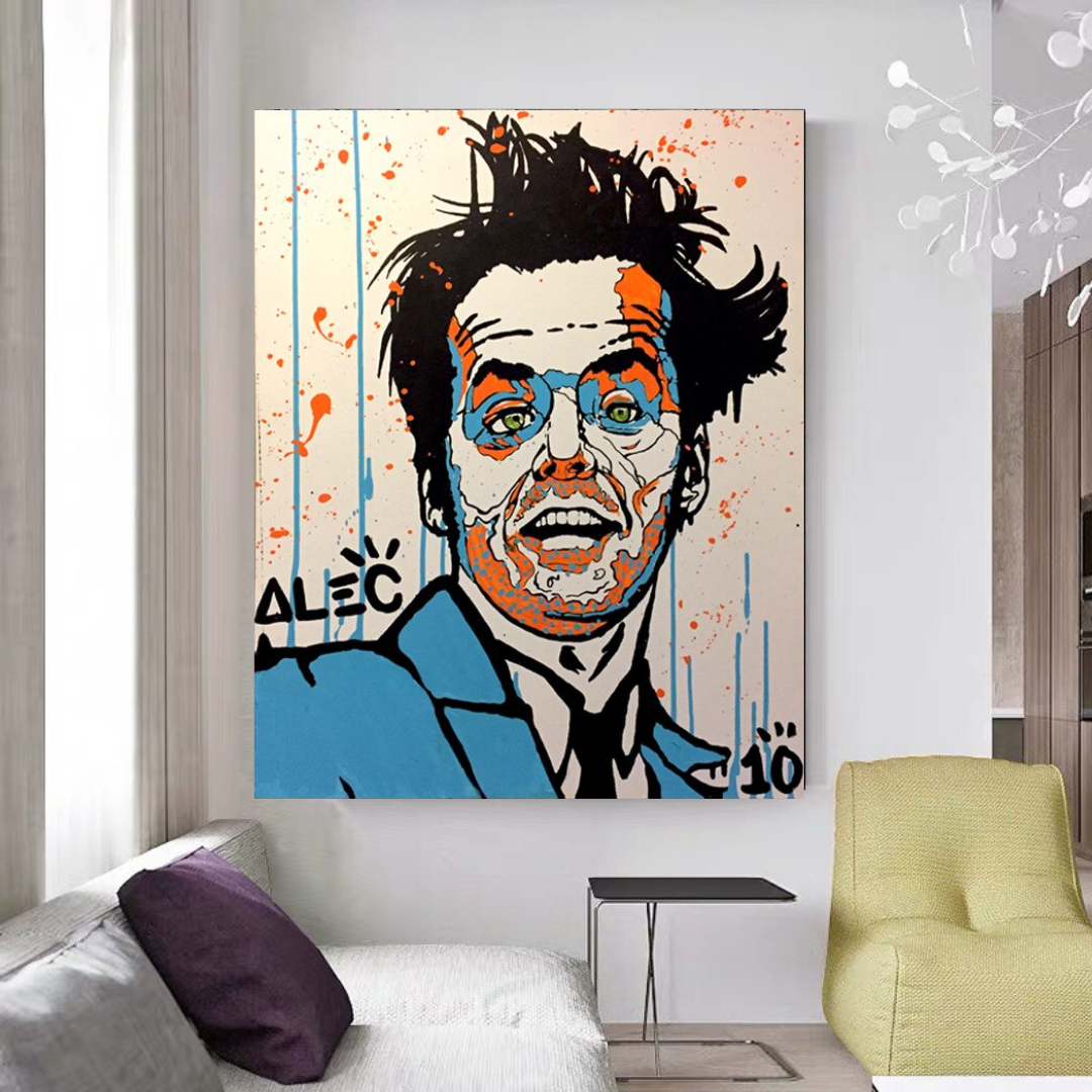 Alec LEGENDS Jack Nicholson Rebels Actor Canvas Wall Art