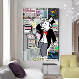 Alec Monopoly ATM Machine Canvas Print