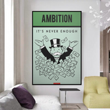 Alec Monopoly Ambition Monopoly Canvas Wall Art