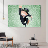 Alec Monopoly Art: Money Man Canvas Wall Art