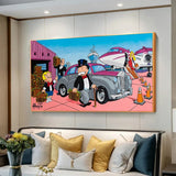 Alec Monopoly Canvas Wall Art Richie at Airport