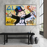 Alec Monopoly Magician Millionaire: Monopoly Poster Art