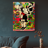 Alec Monopoly Millionaire Spray Painting Wall Canvas Print
