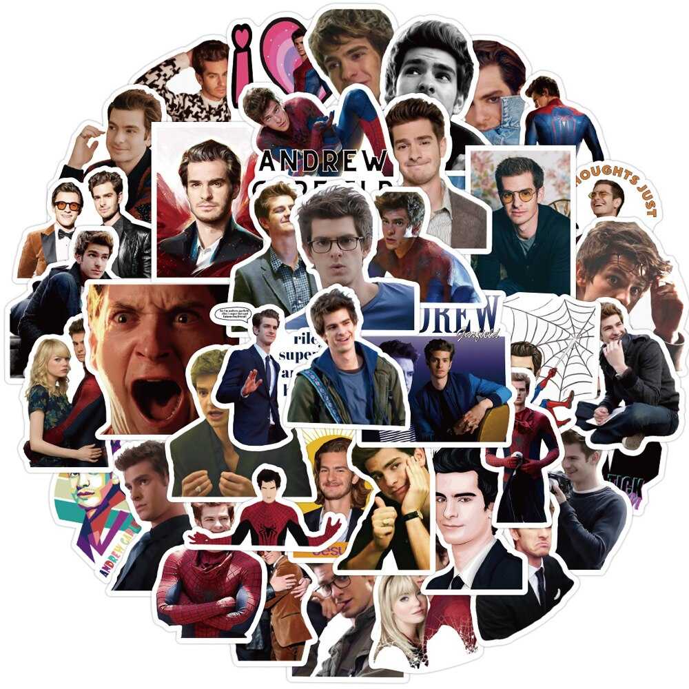 Movie Star Andrew Garfield Stickers Pack | Famous Bundle Stickers | Waterproof Bundle Stickers