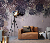 Autumn Leaves Wallpaper Mural Retro Leaves Design