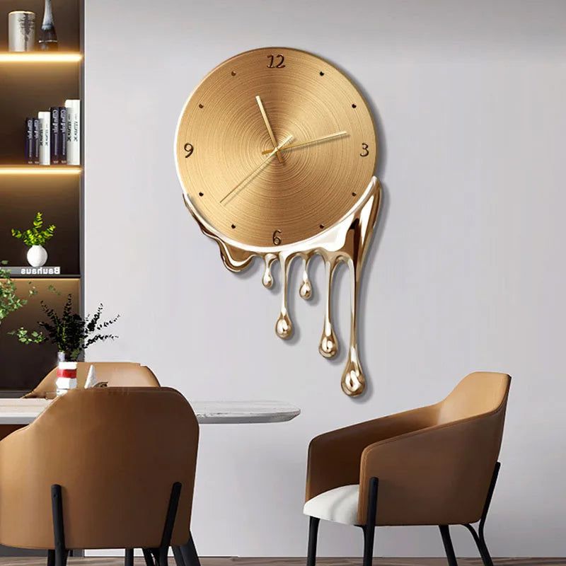 Big Melted Wall Clock Hall Art