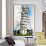 Breathtaking Tower of Pisa Poster: Exquisite Artwork