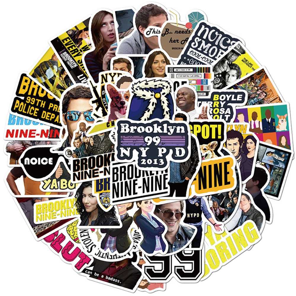 TV Series Brooklyn Nine-Nine Stickers Pack | Famous Bundle Stickers | Waterproof Bundle Stickers