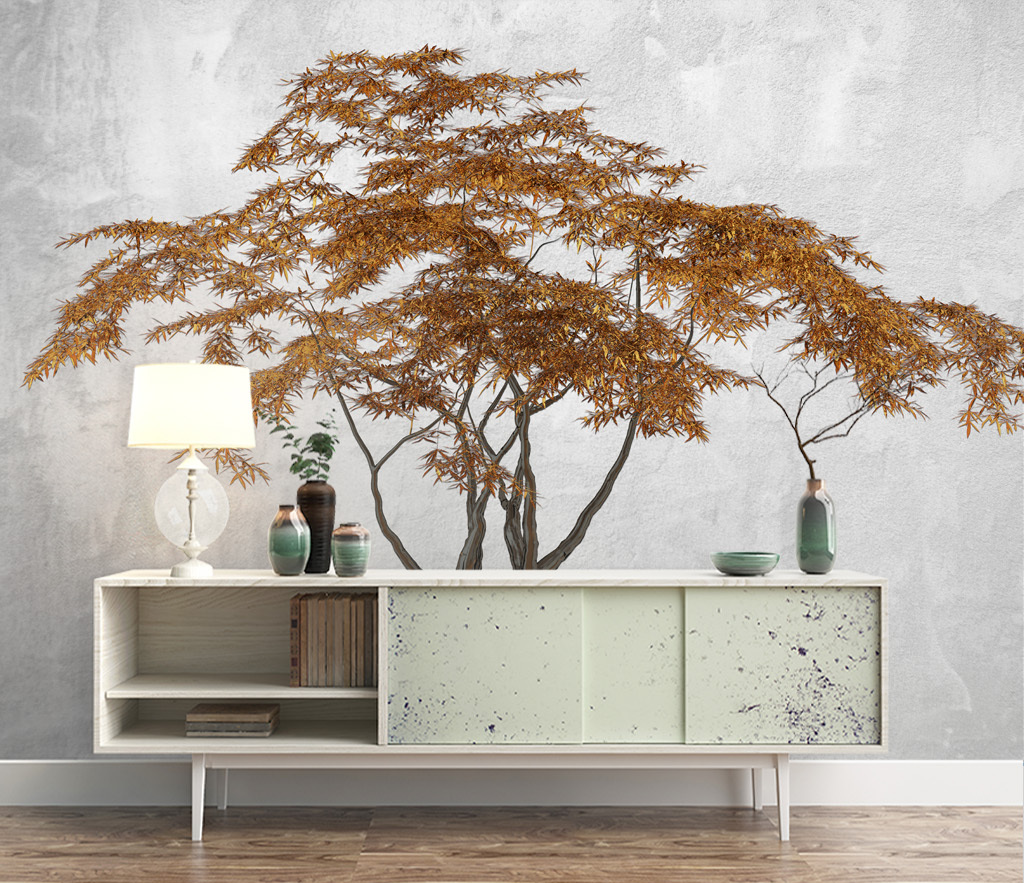 Brown Spread 3D Tree Wallpaper Murals: Enhance Your Space