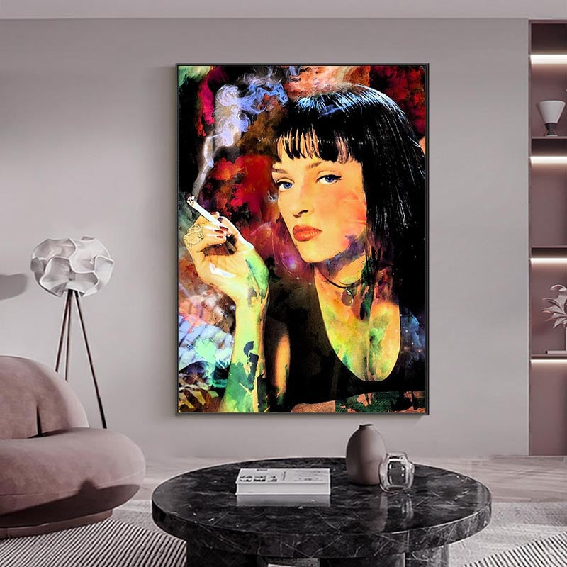 Classica Movie Pulp Fiction Mia Canvas Wall Art