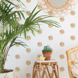 Autocollants muraux colorés de fleurs de marguerite, pour chambre de bébé et décoration intérieure