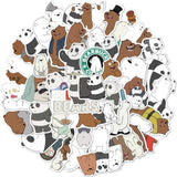 Cute Image Our Naked Bear Graffiti Waterproof Sticker