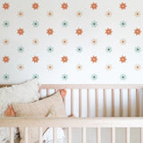 Gänseblümchen-Wandaufkleber – Boho-Kinderzimmer-Dekoration