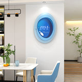 Designer Wall Clock: Modern Digital Capsule Style Wall Clock