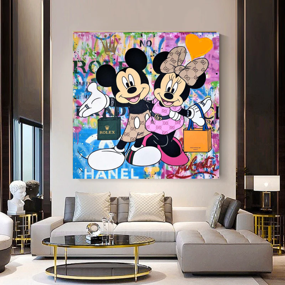 Disney Mickey / Minnie outlet wall canvas picture