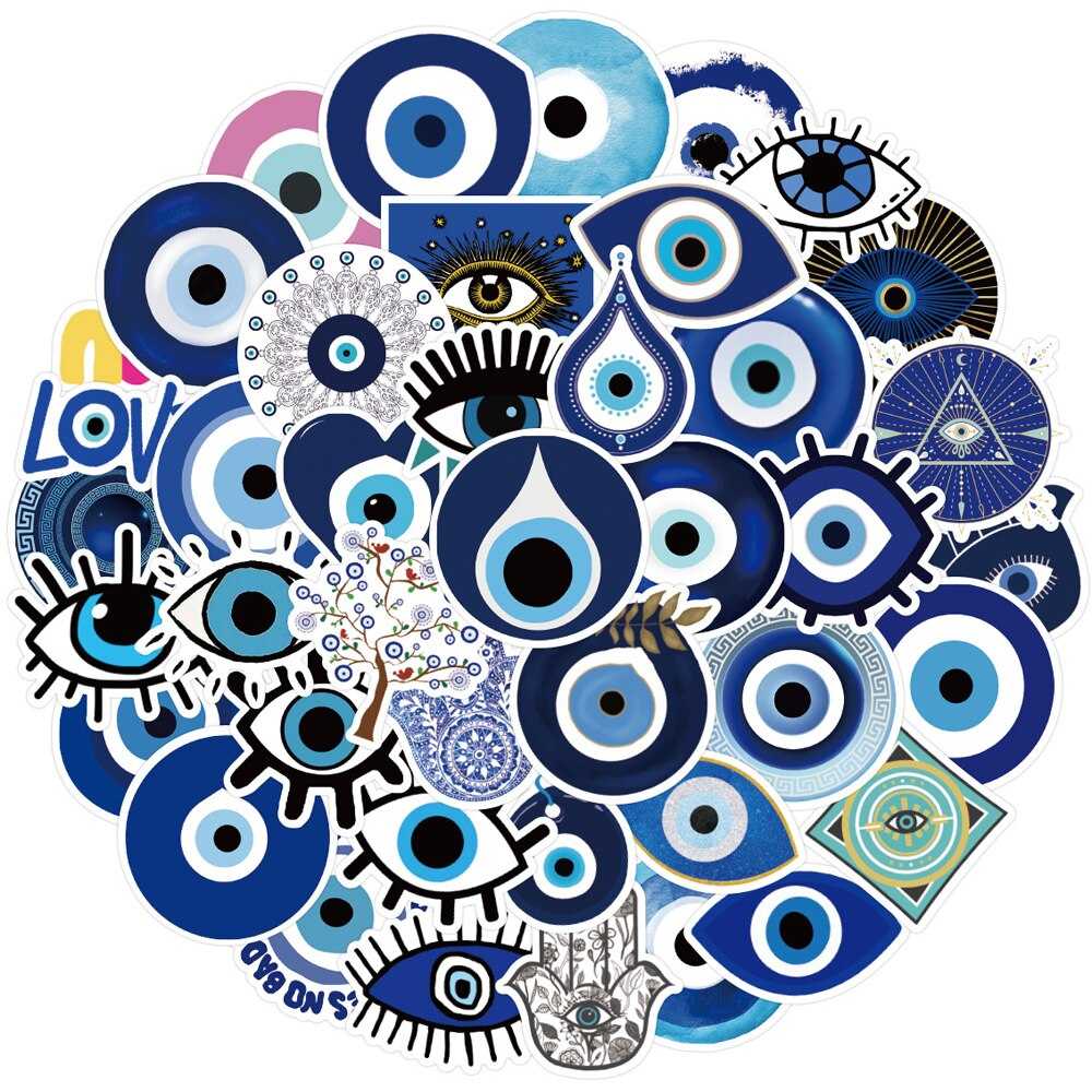 Evil Eye Stickers - Ward off negativity with powerful decals