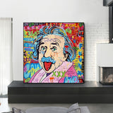 Famous Scientist Einstein Canvas Wall Art