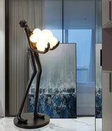 Fiberglass Resin Human Shaped Floor Lamp