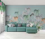 Flowers with Stem Wallpaper Murals: Stunning Wall Decor