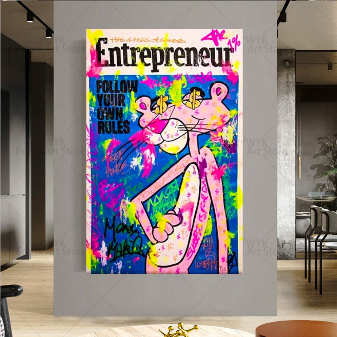 Follow your Own Rules - Pink Panther Art