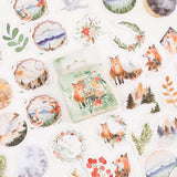 Forest Animals Plants Stickers Pack: Natural Wildlife Decals