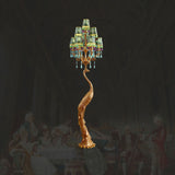 French Rococo Peacock Floor Lamp Elegant Lighting