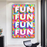 Fun Colourful Canvas Wall Art