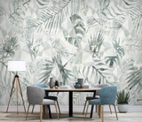 Geometric Leafs Design - Tropical Wallpaper Murals