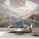Geometric Line Wallpaper for Home Wall Decor