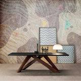 Geometric Shapes Wallpaper for Home Wall Decor