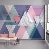 Geometric Triangle Wallpaper for Home Wall Decor