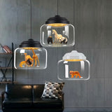 Glass Lamp Cafe Kindergarten Study Kids Room Lights