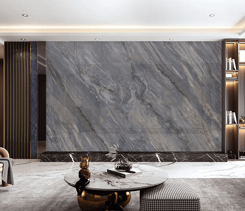 Grey Fog Stone Design Marble Wallpaper Murals