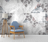 Grey Geometric Pattern Wallpaper Murals