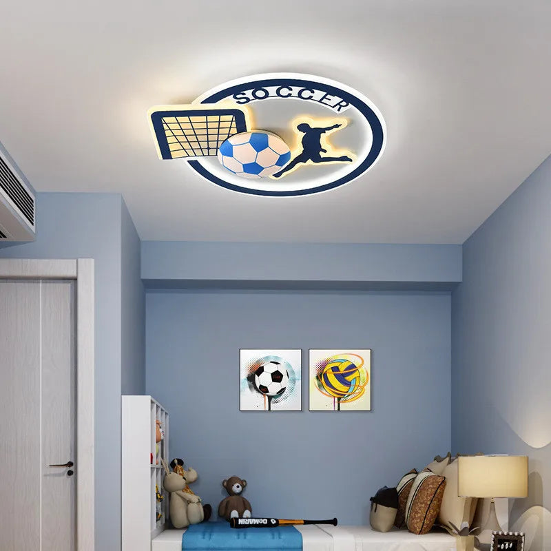 Plafonnier pour chambre d'enfant Motif supporter de football