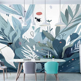 Hand-painted Plants Wallpaper for Home Wall Decor