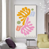 Henri Matisse Boho My Curves are not Crazy Canvas Wall Art