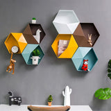 Hexagon Shape Wall Shelves
