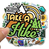 Hiking Camping Stickers Pack Explore the Outdoors