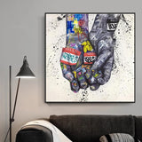 Holding Hands Canvas Art - Embrace Love and Connection