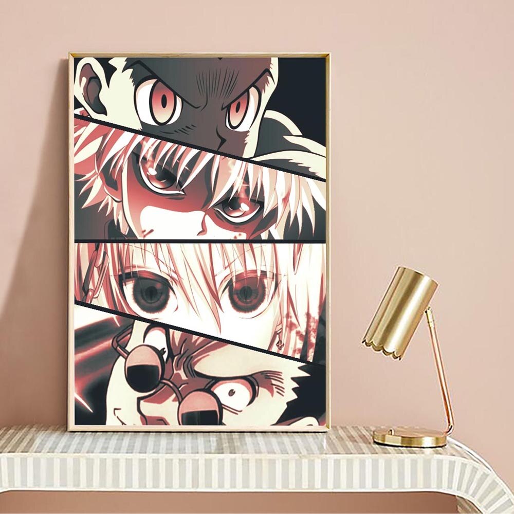 Hunter x Hunter Anime Character Eyes Canvas Wall Art